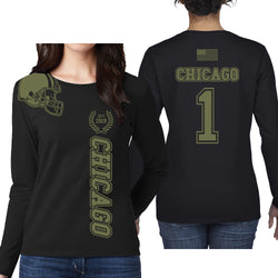 Women's Football Team Salute Long Sleeve - Chicago