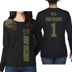 Women's Football Team Salute Long Sleeve - New Orleans