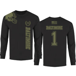 Men's Football Salute Long Sleeve - Baltimore