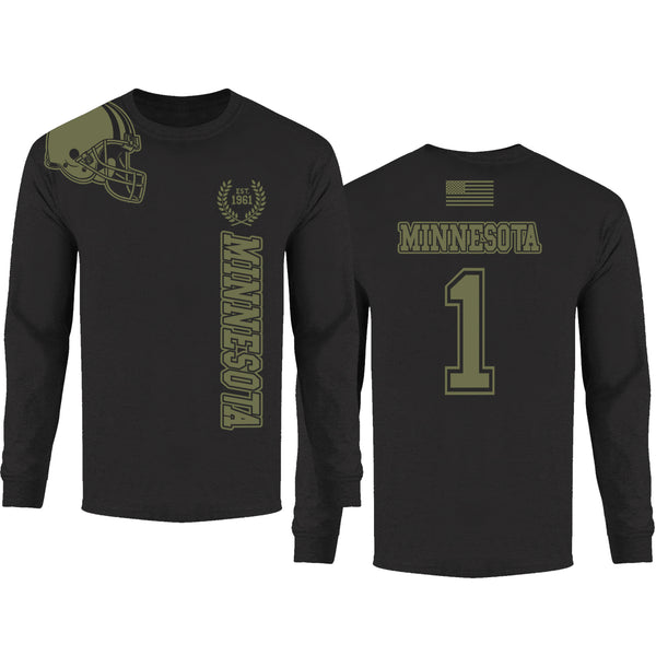 Men's Football Salute Long Sleeve - Minnesota