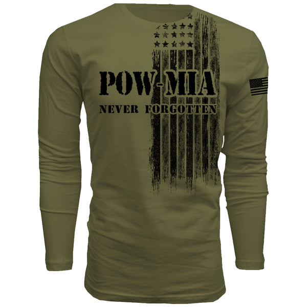 POW MIA Never Forgotten - Men's Long Sleeve