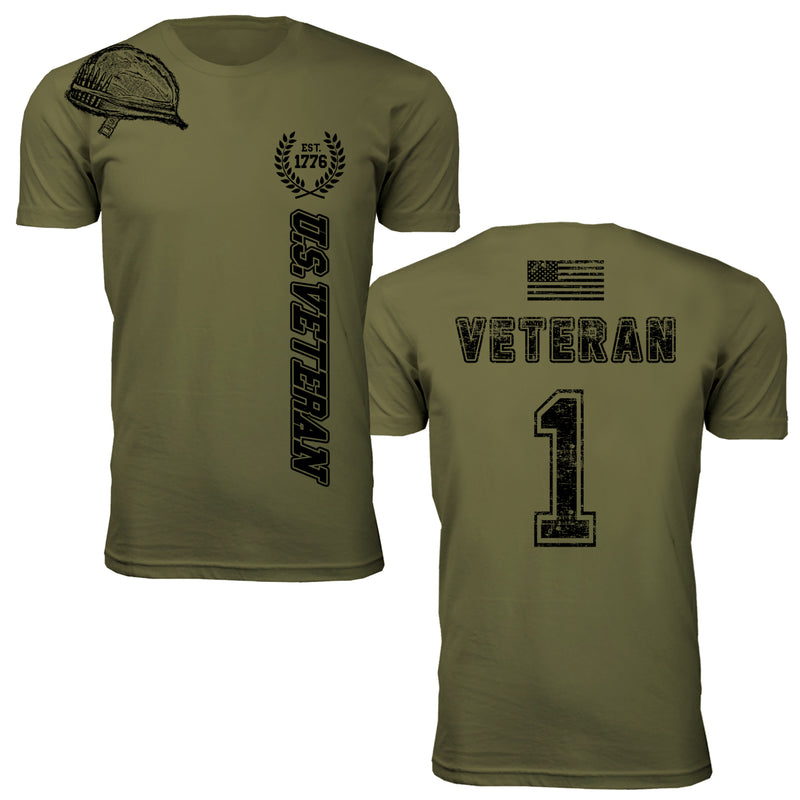 Shoulder Helmet U.S. Veteran - Men's T-Shirts