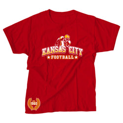 Men's Football Team Running Back T-Shirts - Kansas City