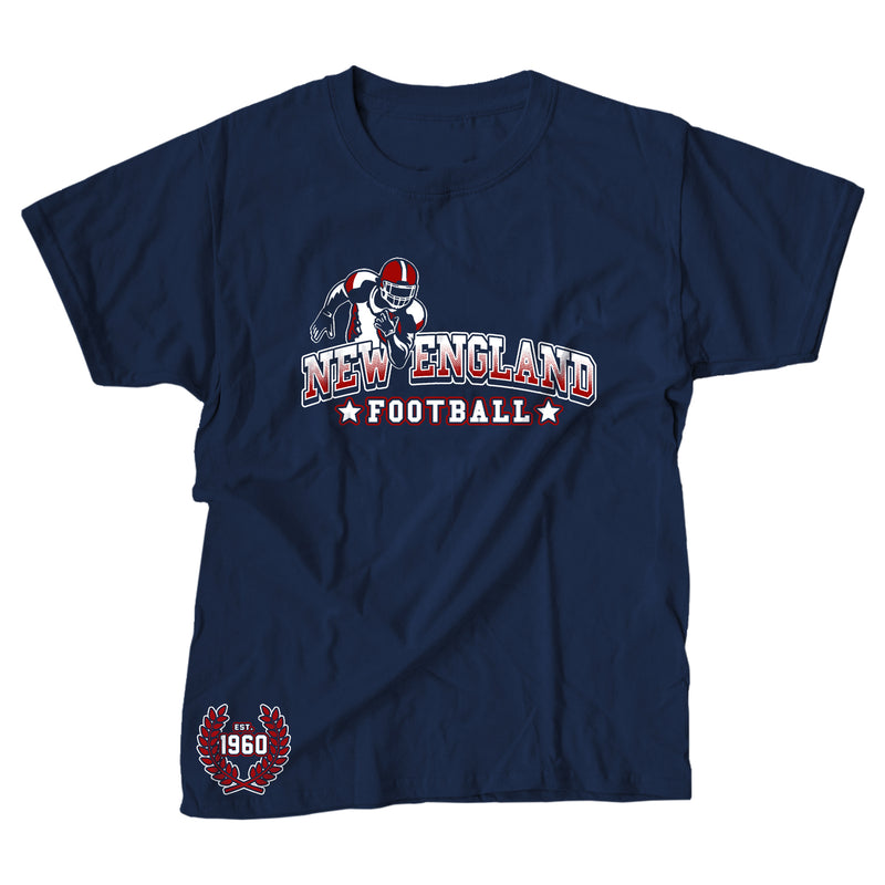 Men's Football Team Running Back T-Shirts - New England