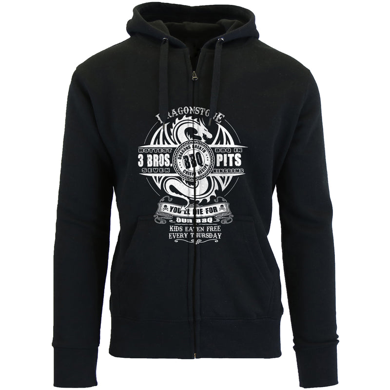 Men's Thrones and Dragon's Zip Up Hoodie - Dragonstone