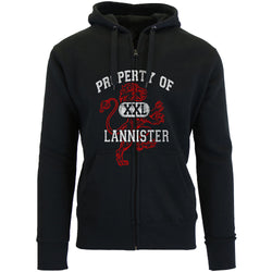 Men's Thrones and Dragon's Zip Up Hoodie - Property of the Lannister