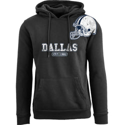 Men's Awesome Football Helmet Pull Over Hoodie - Dallas