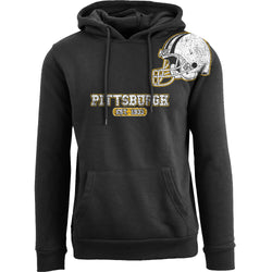 Men's Awesome Football Helmet Pull Over Hoodie - Pittsburgh