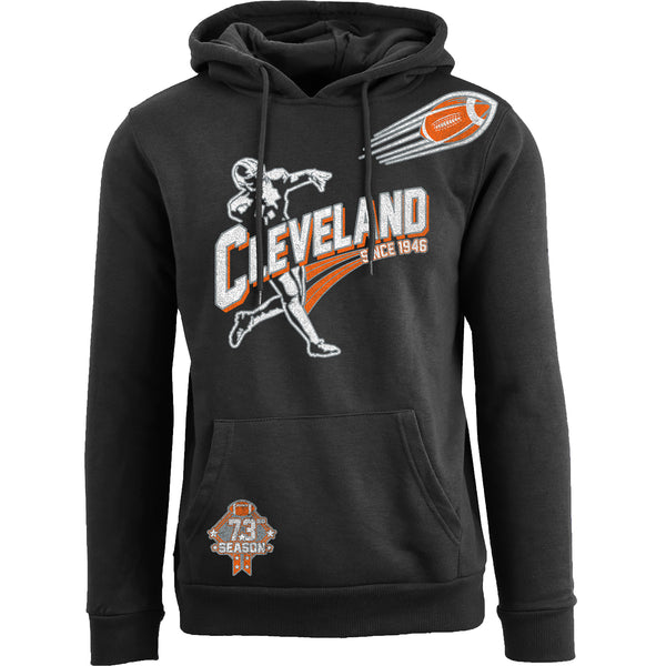 Men's Ballers Football Pull Over Hoodie - Cleveland