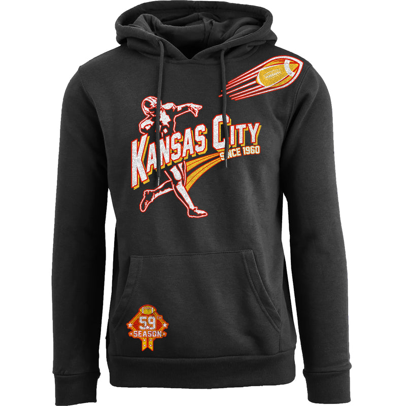 Men's Ballers Football Pull Over Hoodie - Kansas City