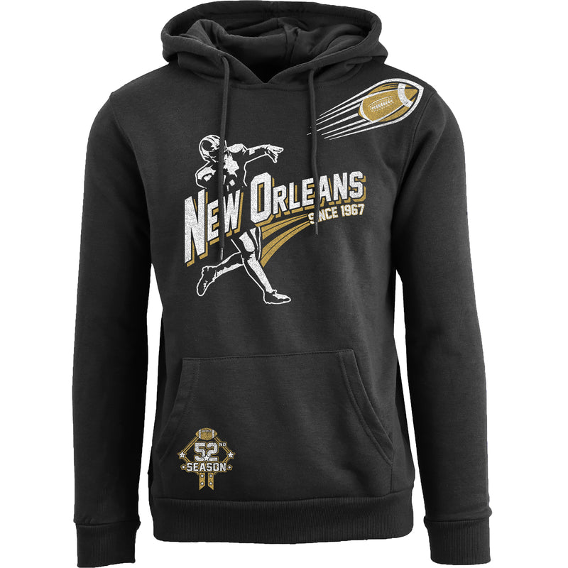 Men's Ballers Football Pull Over Hoodie - New Orleans