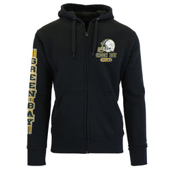 Men's Football Stripes Zip Up Hoodie - Green Bay