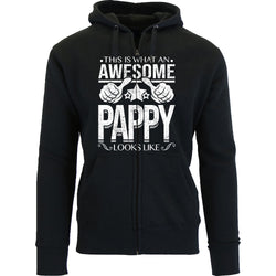 Men's This is What an Awesome Dad Grandpa Looks Like Zip Up Hoodie - Pappy