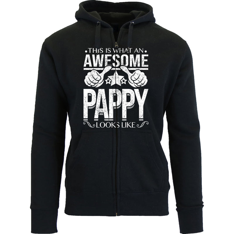 Men's This is What an Awesome Dad Grandpa Looks Like Zip Up Hoodie - Pappy