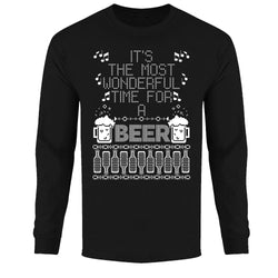 Men's Christmas - It's The Most Wonderful Time For a Beer - Long Sleeve