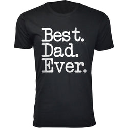 Men's Best. Dad. Ever. Typewriter Font T-shirts
