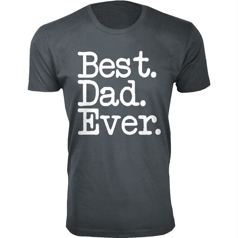 Men's Best. Dad. Ever. Typewriter Font T-shirts