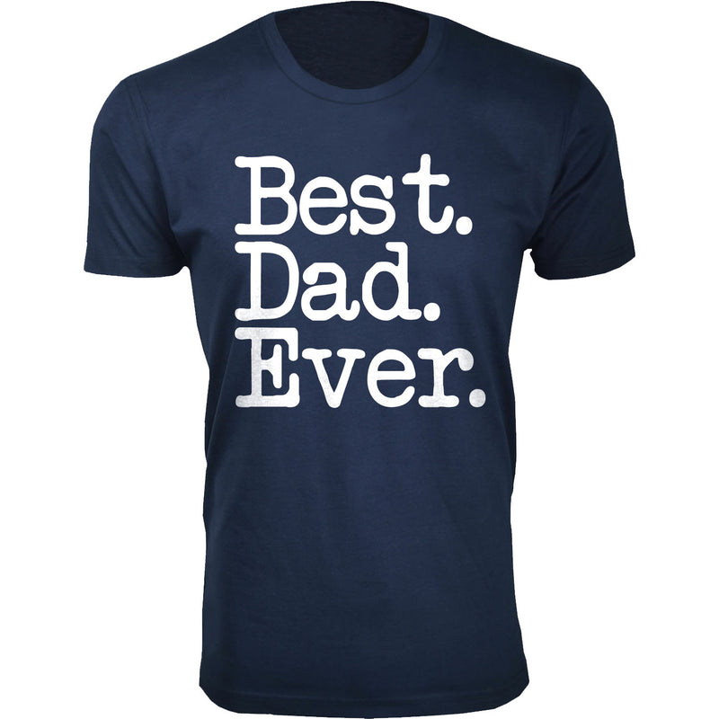 Men's Best. Dad. Ever. Typewriter Font T-shirts