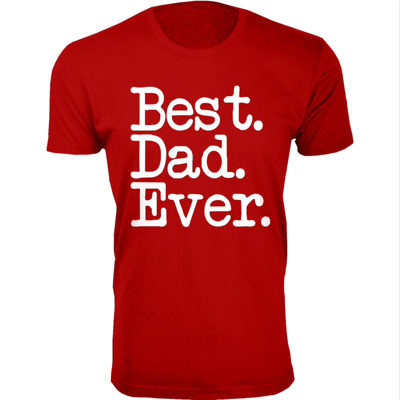 Men's Best. Dad. Ever. Typewriter Font T-shirts