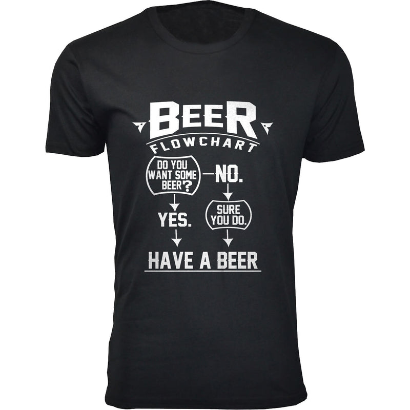 Men's Beer Flowchart T-shirts