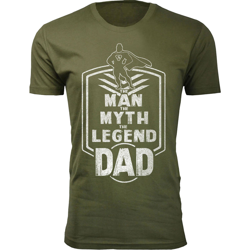 Men's The Man The Myth The Legend Dad Badge T-shirts