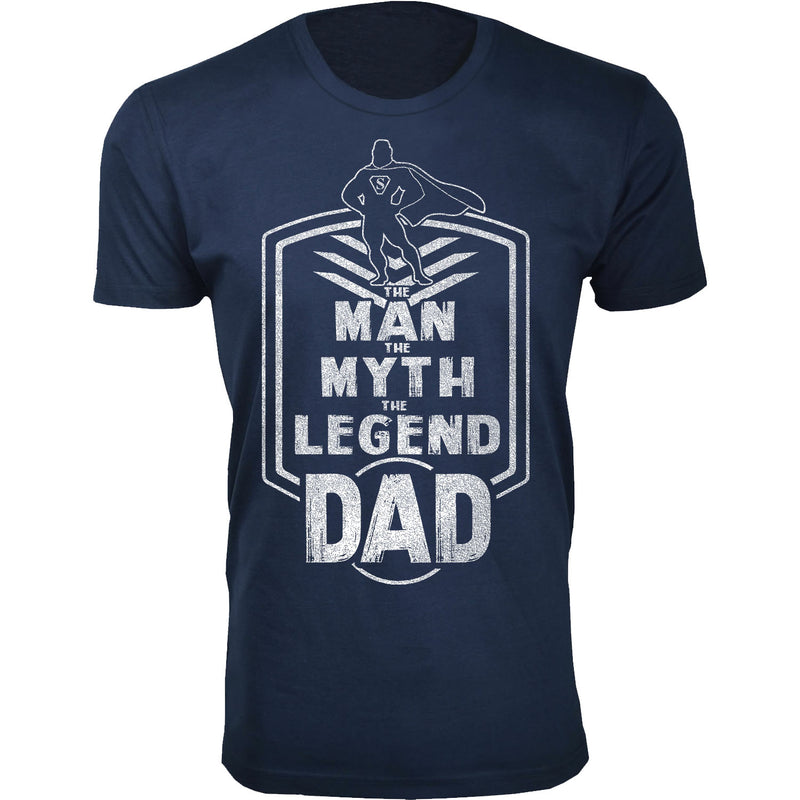 Men's The Man The Myth The Legend Dad Badge T-shirts