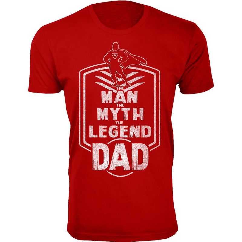 Men's The Man The Myth The Legend Dad Badge T-shirts