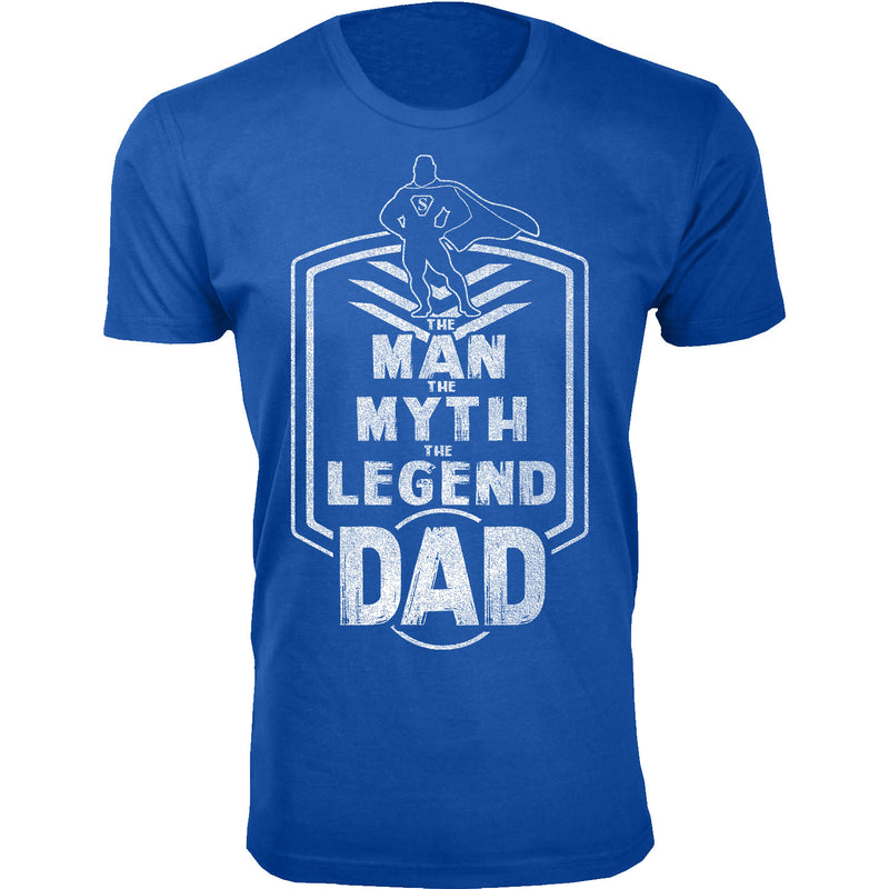 Men's The Man The Myth The Legend Dad Badge T-shirts