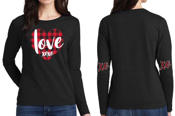 Women's Valentine Day - Love XOXO Long Sleeve