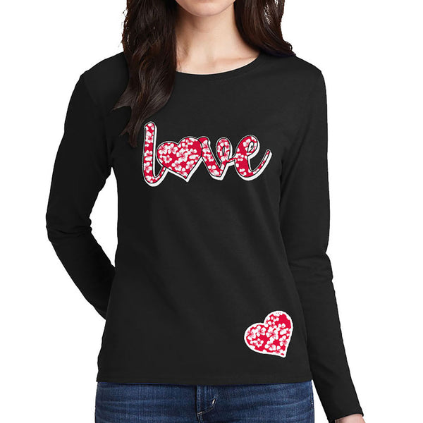 Women's Valentine Day - Hibiscus Love Long Sleeve