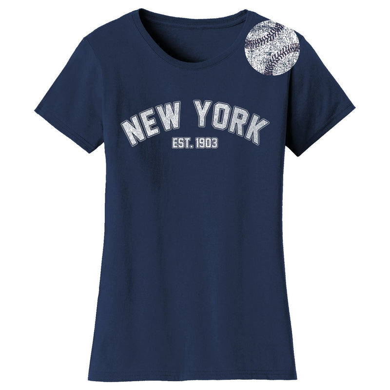 Women's Home Run Baseball T-shirts - New York