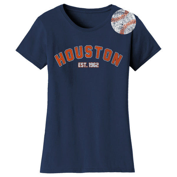 Women's Home Run Baseball T-shirts - Houston