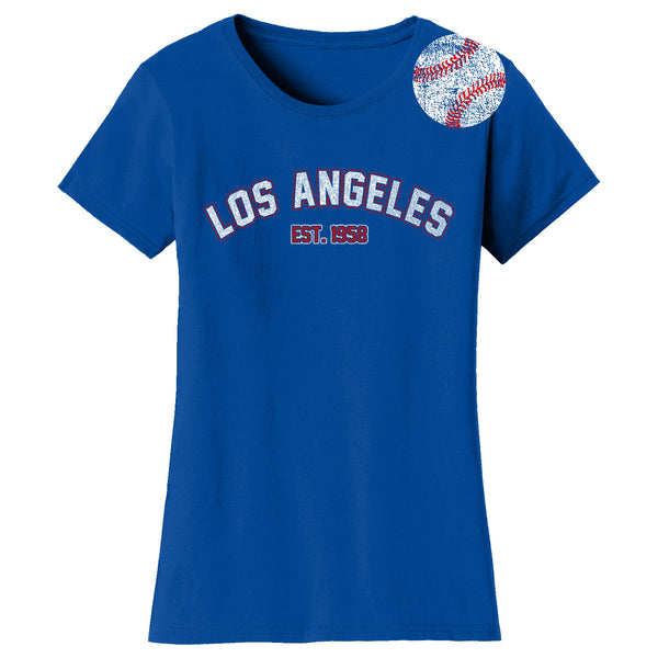 Women's Home Run Baseball T-shirts - Los Angeles