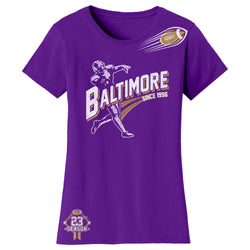 Women's Ballers Football T-Shirts - Baltimore