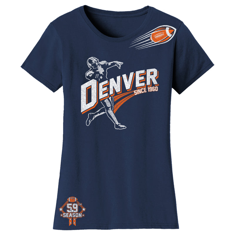 Women's Ballers Football T-Shirts - Denver