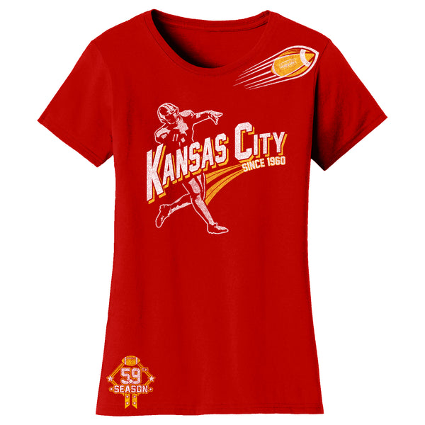 Women's Ballers Football T-Shirts - Kansas City