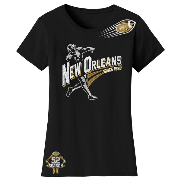 Women's Ballers Football T-Shirts - New Orleans