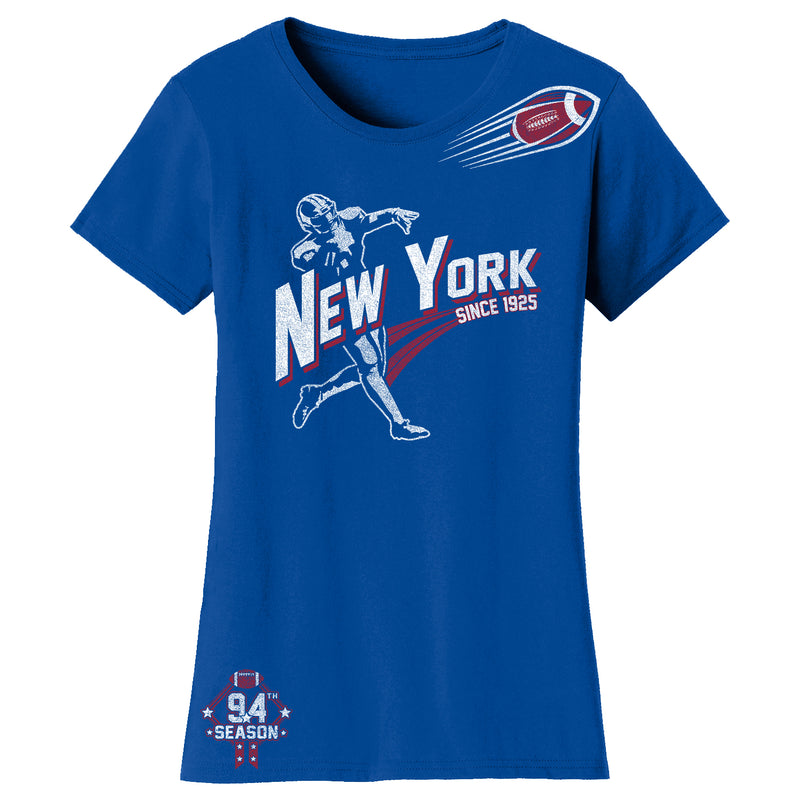 Women's Ballers Football T-Shirts - New York