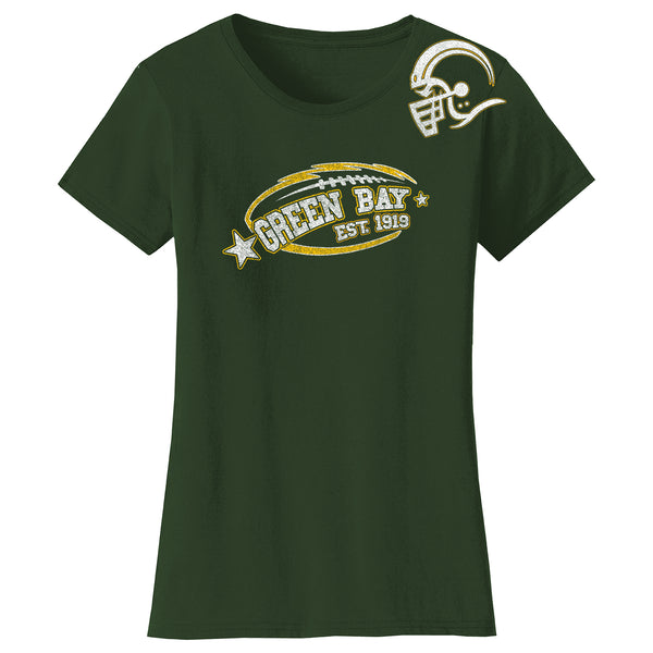 Women's All-Star Football T-Shirts - Green Bay