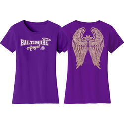 Women's Football Angel T-Shirts - Baltimore