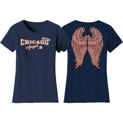 Women's Football Angel T-Shirts - Chicago