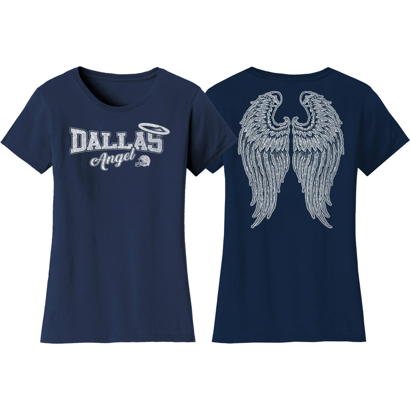 Women's Football Angel T-Shirts - Dallas