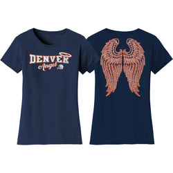 Women's Football Angel T-Shirts - Denver