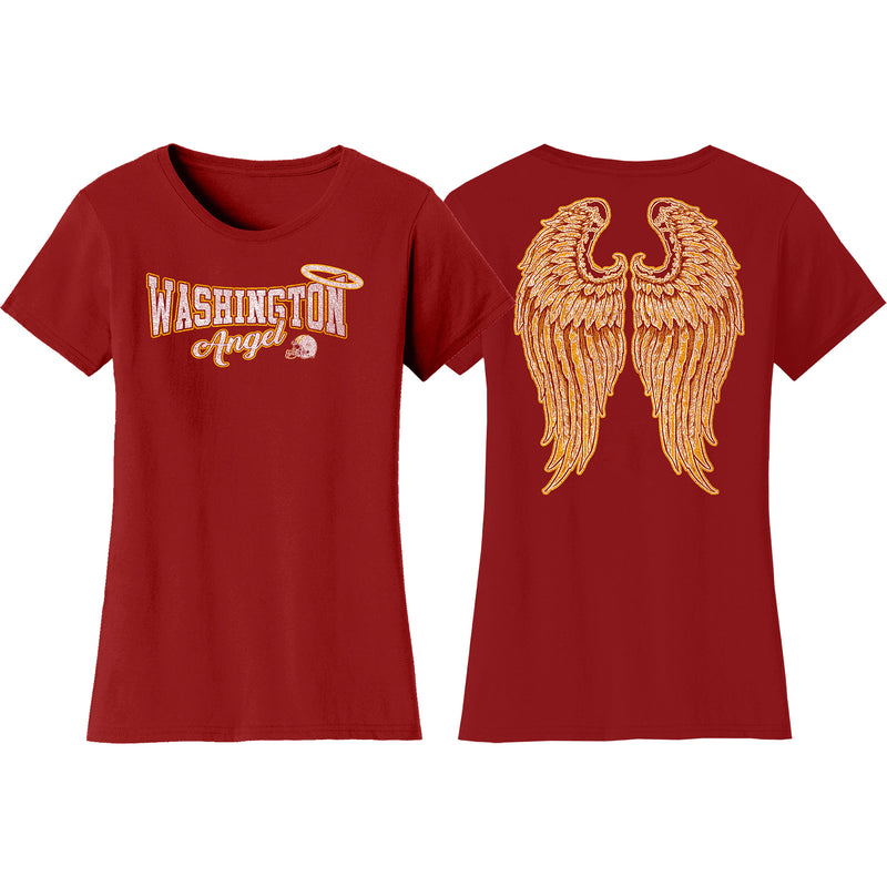 Women's Football Angel T-Shirts - Washington