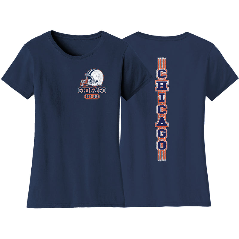 Women's Game Day Football T-Shirts - Chicago