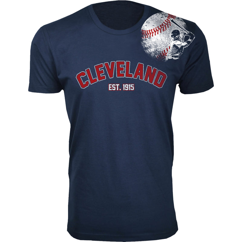 Men's Batter Up Baseball T-shirts - Cleveland