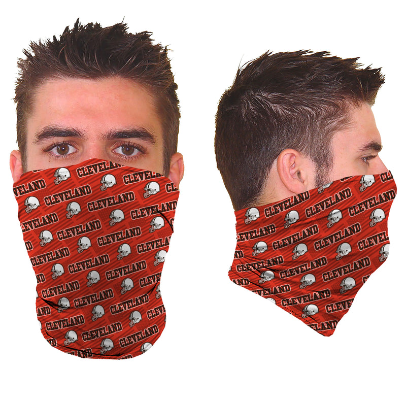 Unisex Awesome Football Pattern Gaiter - Cleveland