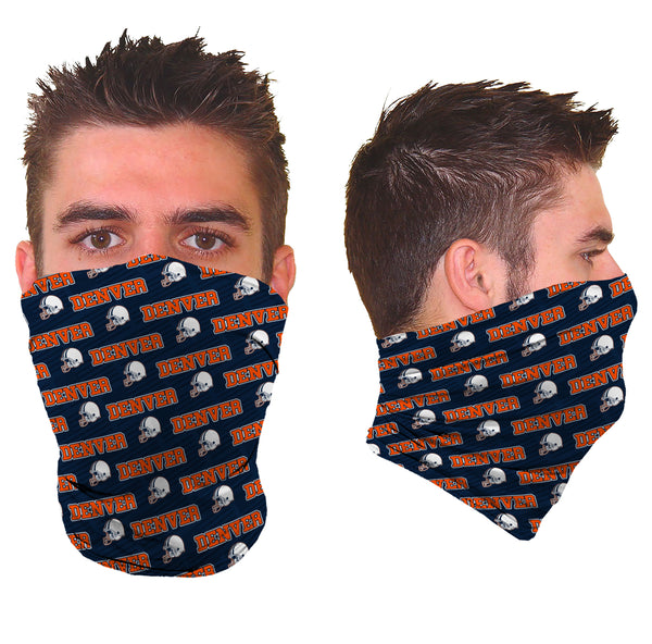 Unisex Awesome Football Pattern Gaiter - Denver