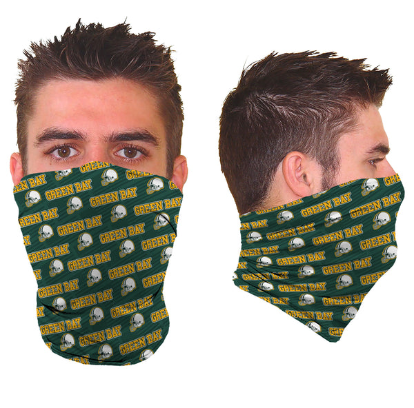 Unisex Awesome Football Pattern Gaiter - Green Bay