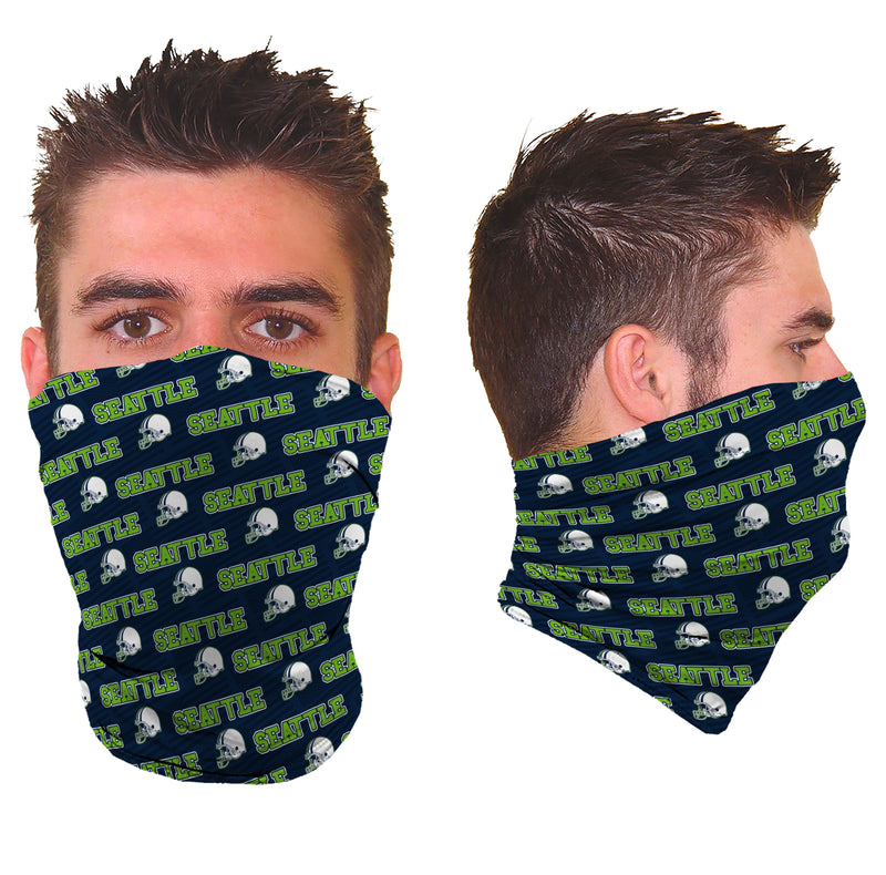 Unisex Awesome Football Pattern Gaiter - Seattle